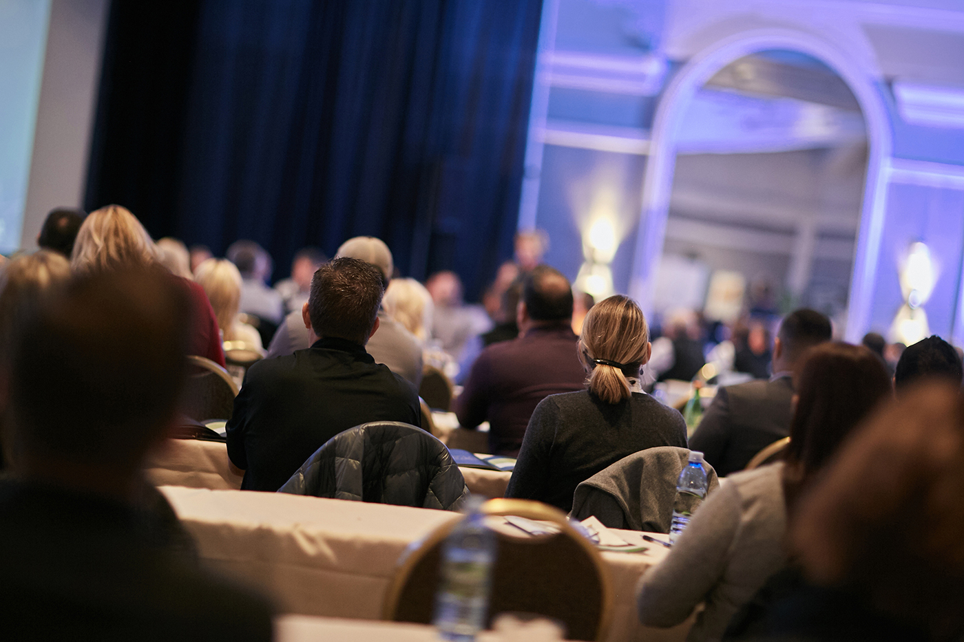 large group of people at a conference