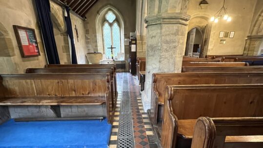 Inside St Catherine's Church